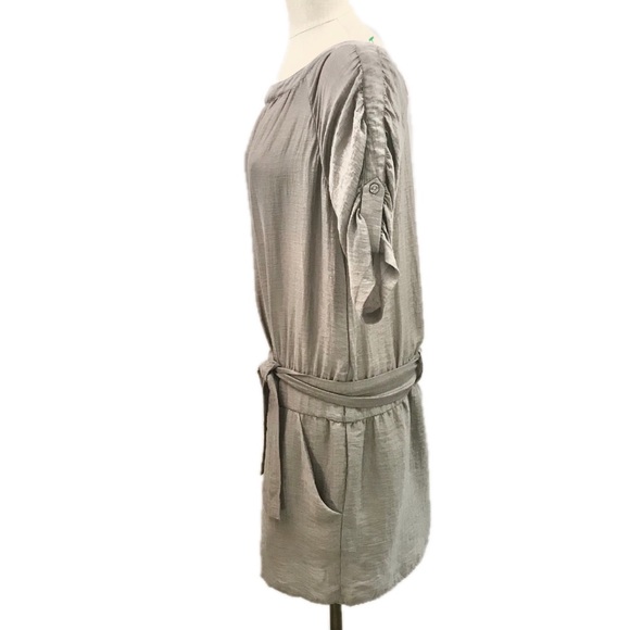 The Limited Blouson Dress Short Medium Linen Rayon - Picture 2 of 10
